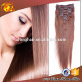 Full head remy Clip in hair extensions clip in hair extensions free sample